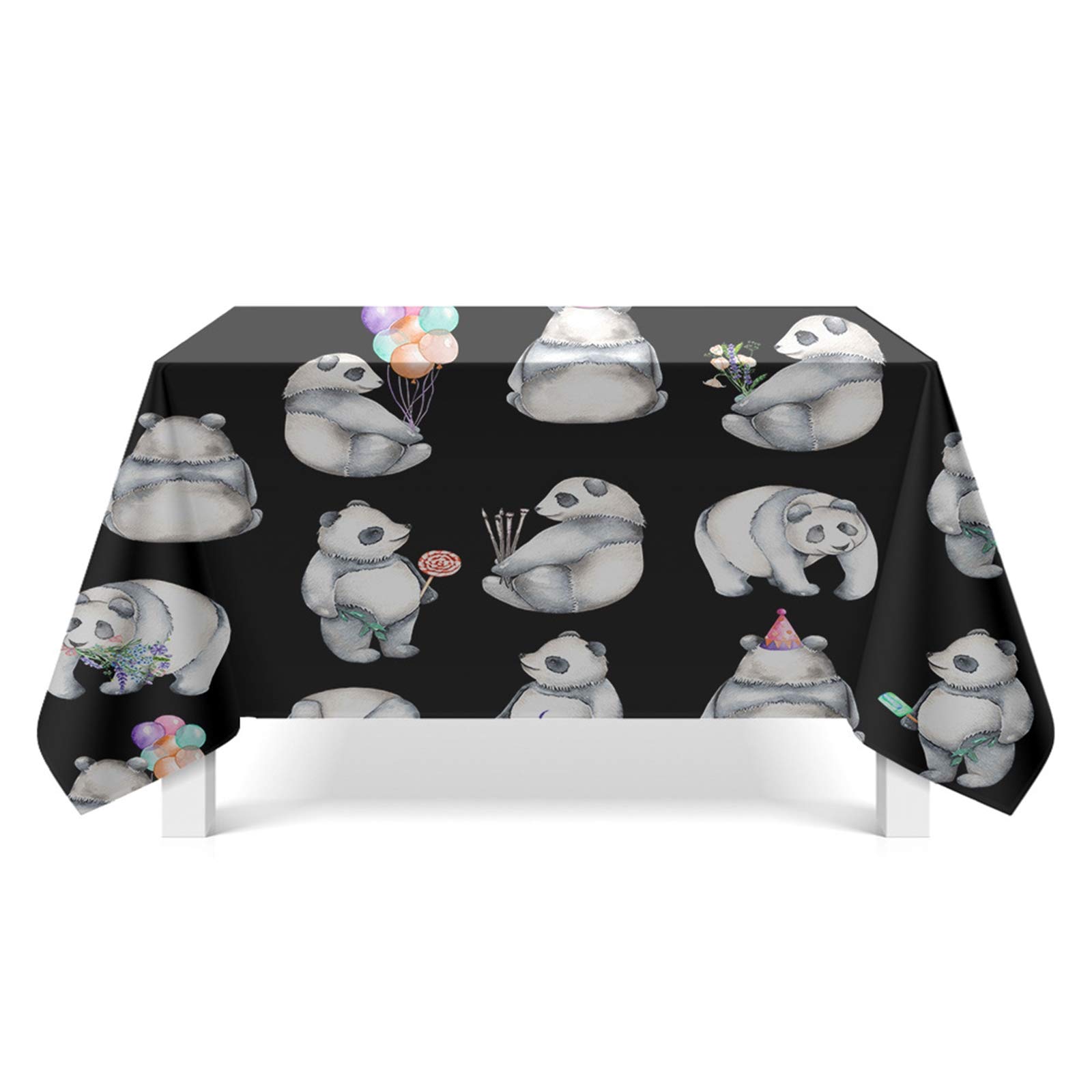 Daesar Obrus zmywalny Vintage 140 x 180 panda obrus poliester materiał