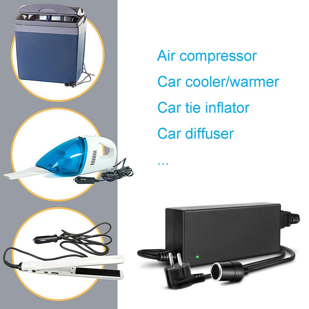 Alimentatore Auto Digit.Tail 100V-240V A 12V/3A - Presa Accendisigari Per DVR, GPS