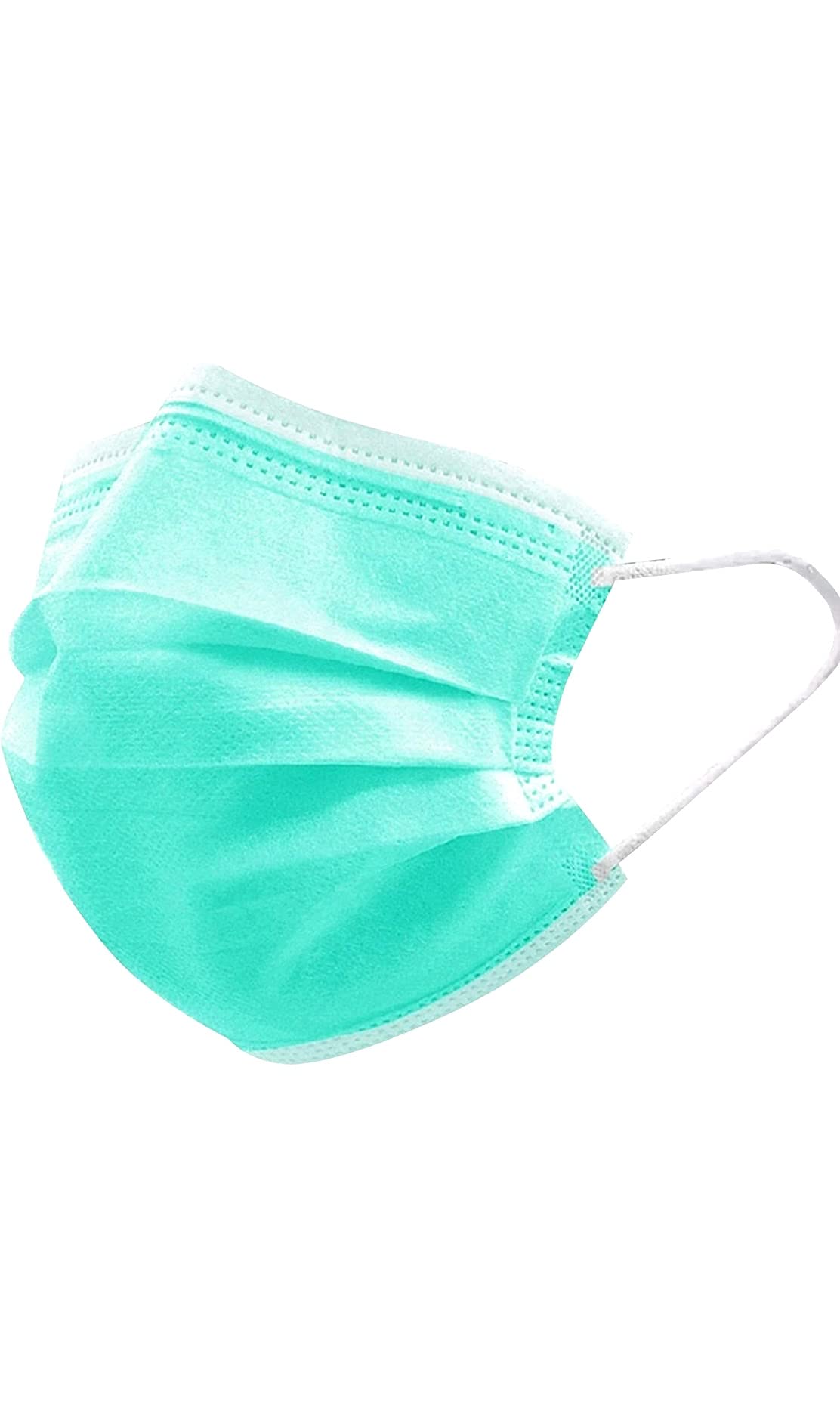 Green NonWoven || 3Ply || 75GSM Mask with Plastic Nose Pin and Ultrasonic Loop Punching, Pack of 100 Pcs|| With 3 Layer Filtration || Disposable Mask, Green Color Mask For Unisex (B09731W4WL) Amazon Price History, Amazon Price Tracker