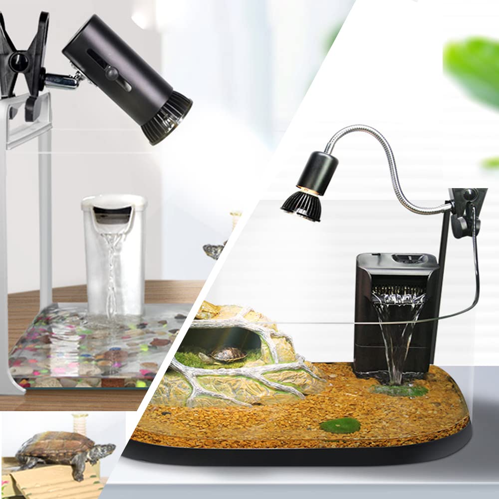 Lámpara para Reptiles UVB UVA - Bombilla de Bajo Consumo E27 para Terrario Tipo Selva - Para Tortugas, Serpientes, Lagartos y Anfibios (UVA+UVB 15.0)
