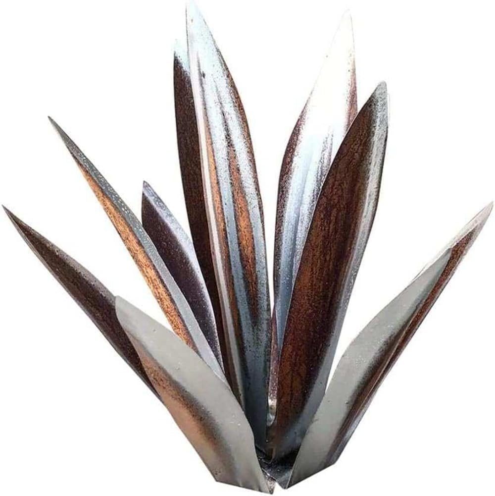 1 Sztuk Rustykalna Rzeźba Rustykalna Ręcznie Malowana Metalowa Agawa Ogród Yard Art Decoration