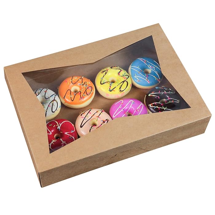 Buy 15PACK Brown Pastry Bakery Box 16x11x2.75inch,Large Donuts,Muffins