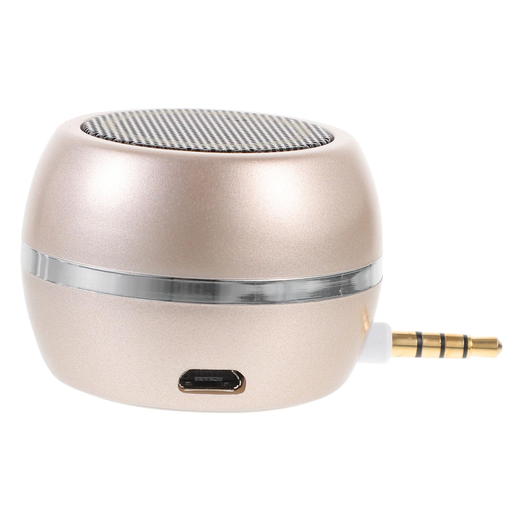 FELTECHELECTR Wired Mini Speaker with Aux Input and USB Rechargeable Battery Compact Laptop Loudspeaker Present Speaker for Desktop Use