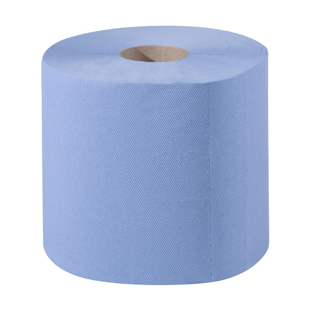 1 Palette Putztuchrollen, blau, 2-lagig, 500 Blatt, 22x35cm, 2 Rollen/VE, 63 VE/Palette, Papierrolle, perforierte Papiertücher, Putztuchrolle für Industrie, Werkstatt und Restaurant