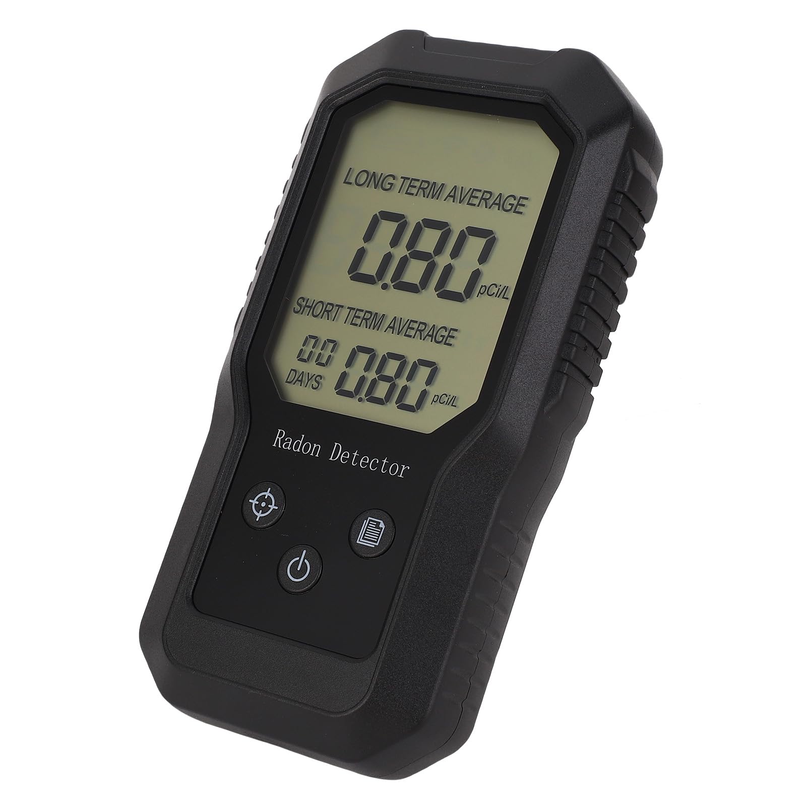Rilevatore di Radon, Tester Digitale Portatile per Gas Radon con Montaggio a Parete per Uso Domestico