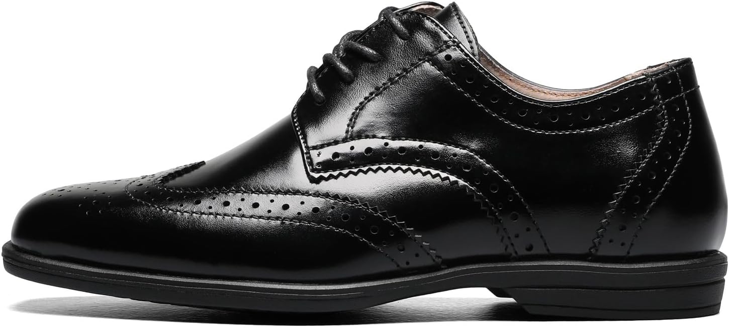 Florsheim Reveal Wingtip Jr Boys ToddlerYouth Oxford 35 M US Big Kid Black