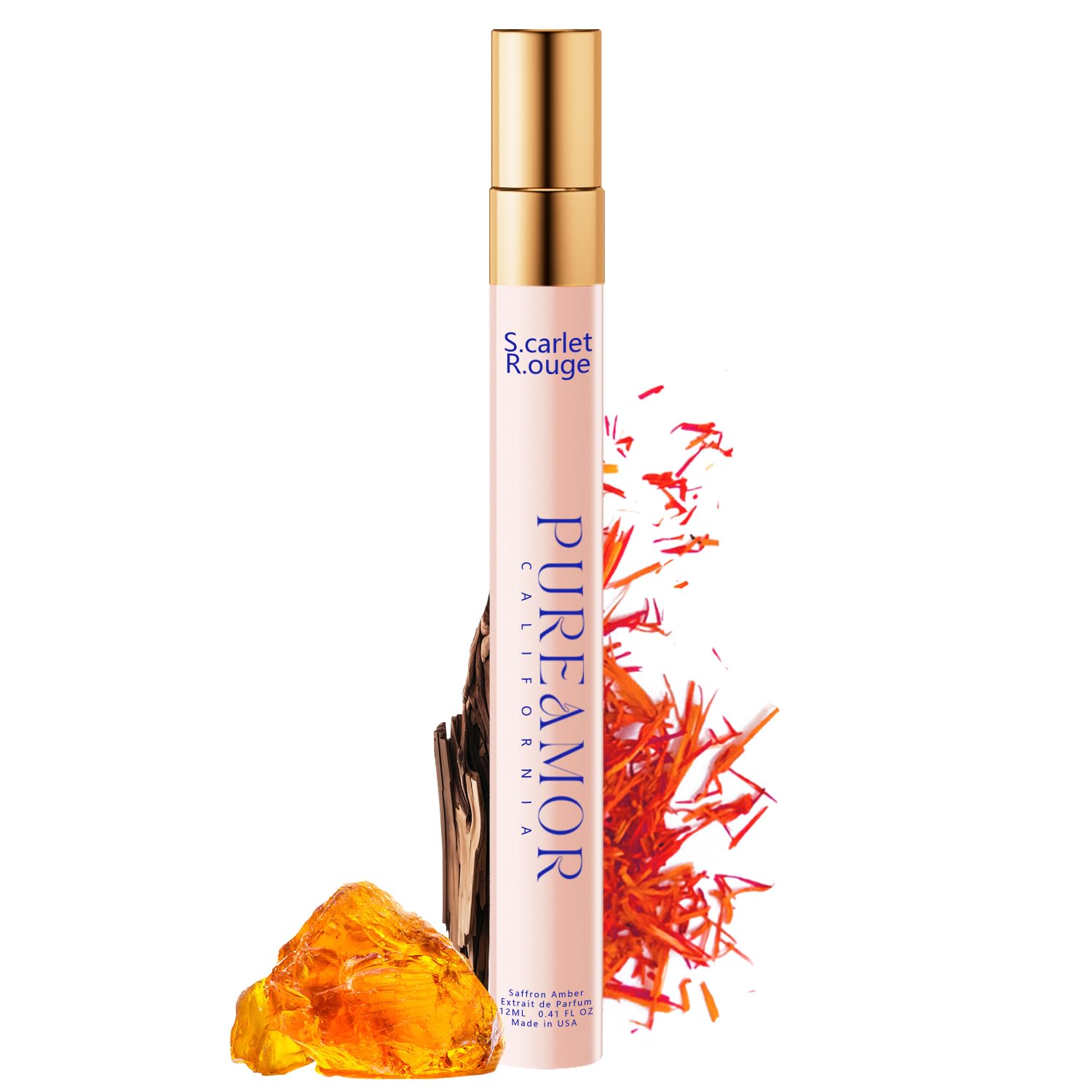 Pheromones Perfumes for Women, Saffron Amber Perfume, Long Lasting Eau De Parfum, Advanced Fragrance Perfume for Women, 0.41 fl. Travel Perfumes Spray