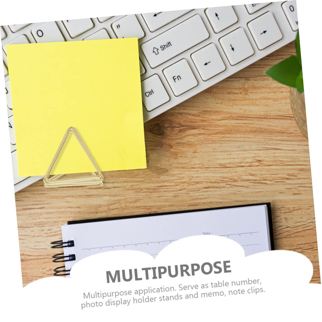 NUOBESTY Lot De 3 Pinces Mémo Multi-usages Porte-mémos De Bureau Porte-cartes Larges Pour Ranger Notes Et Photos 40 Pièces X 3