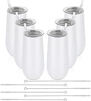Vista 16 de Lifecapido Paquete de 6 Vasos de Champán Sin Tallo, 355ml Copas de Champán Aisladas, Vaso de Champán de Acero Inoxidable Sin Tallo, Vaso de Champán