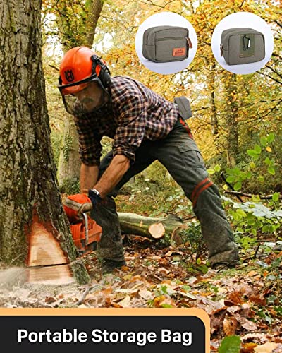 Totile Chainsaw Sharpener, Hand-Cranked Chainsaw Sharpening Jig With Tungsten Steel Sharpening Burr And Carry Bag, Perfect Sharpening Kit For 8-22 Inches Kinds Of Chain Saws And Electric Saws #TOP5