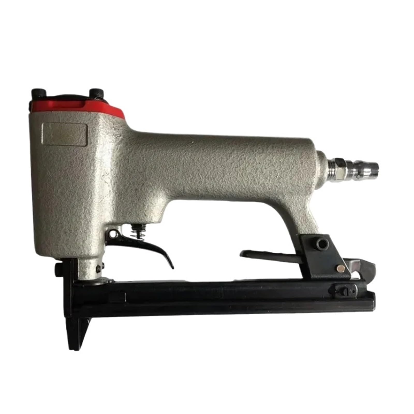 Pistola sparapunti pneumatica senza olio 1010F Chiodatrice a filo zincato Telaio Chiodatrice pneumatica Cucitrice pneumatica for uso for la lavorazione del legno