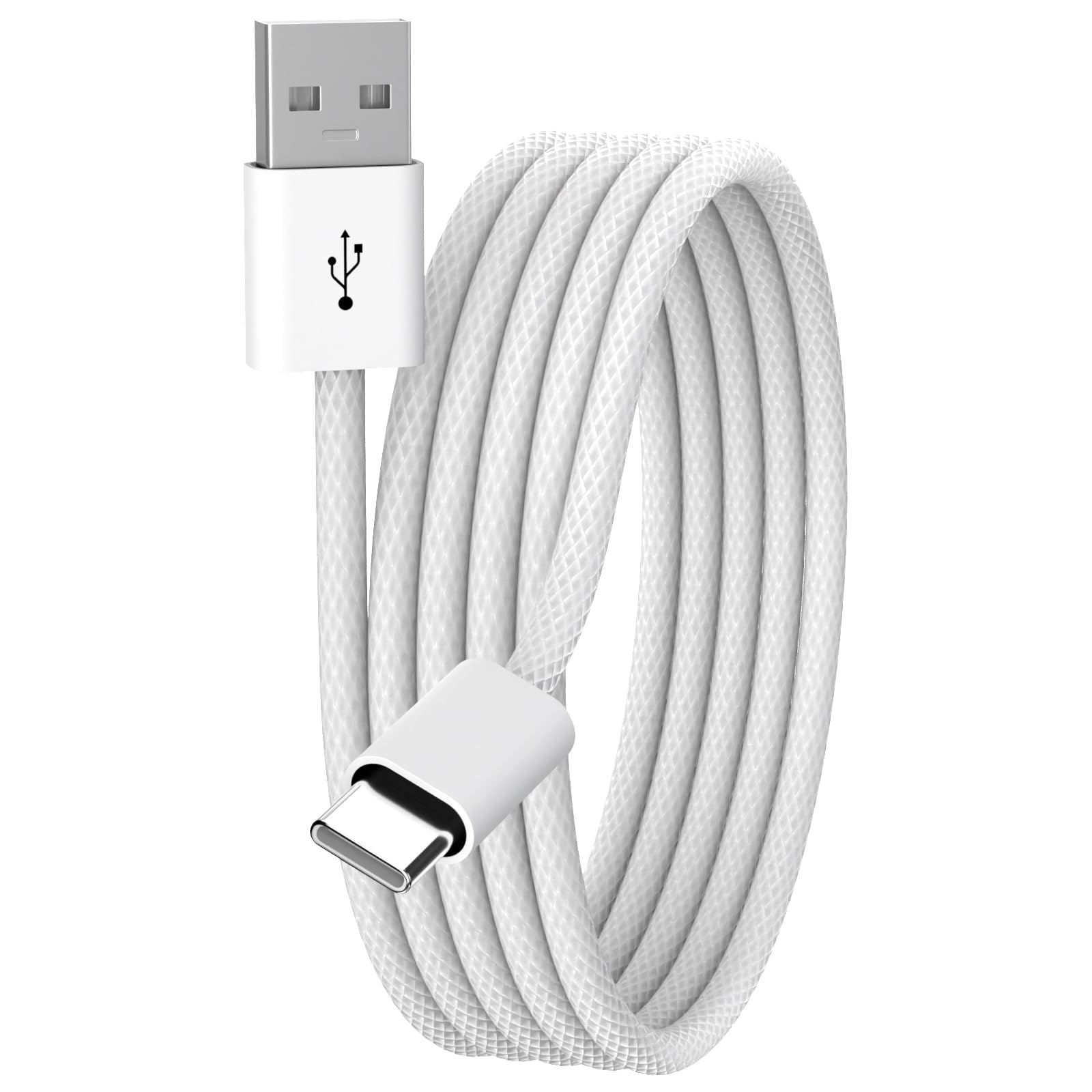 USB-C Woven Carplay Cable for iPhone 17 Pro/16e/15 Pro Max iPad A16, Braided USB A to USB C Cable Car Play Wire Data Transfer Car Audio Android-Auto