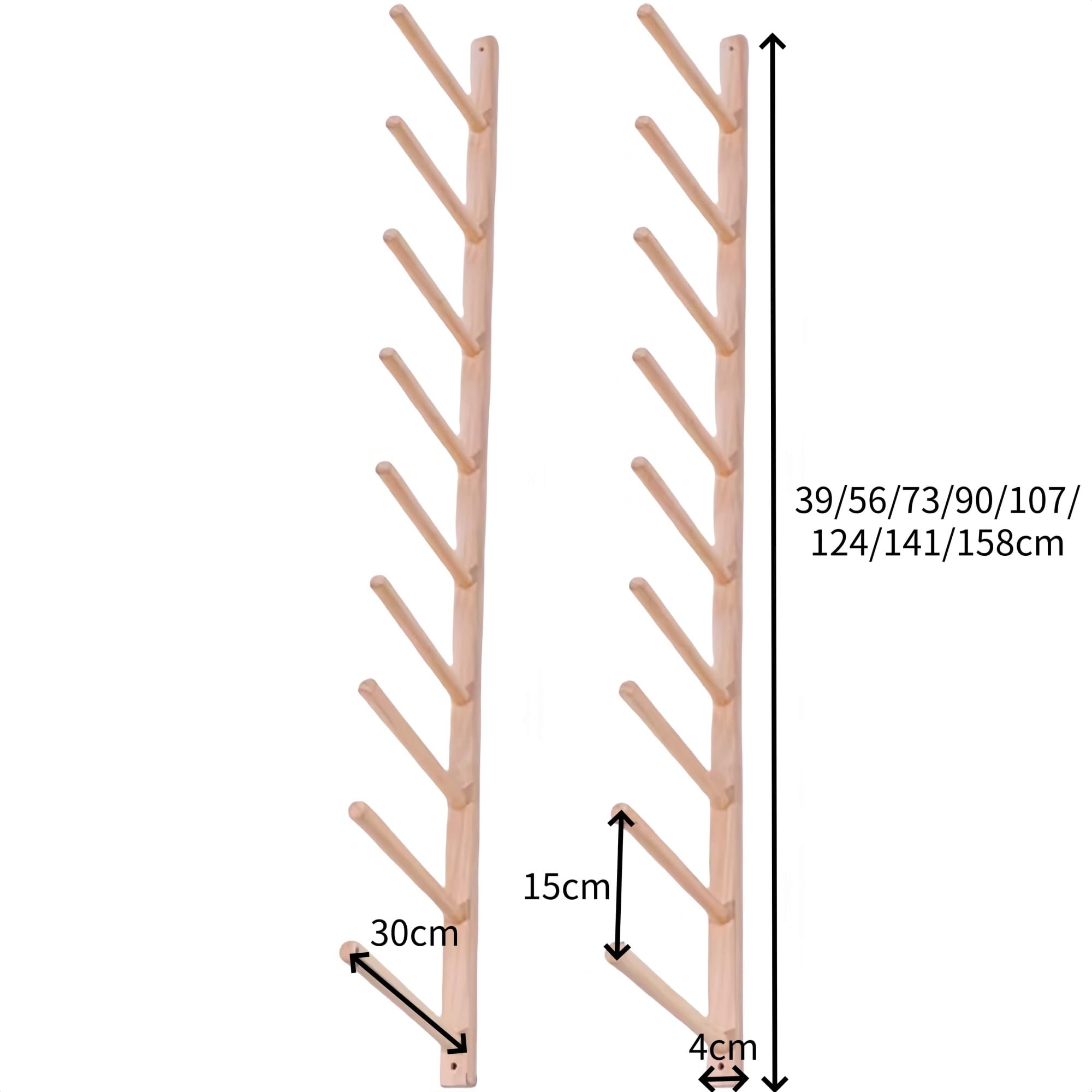 Estante de Pared para esterillas de Yoga, Estante de Almacenamiento de Nueve Niveles para Accesorios de Fitness, Estante para Equipos de Fitness Que Ahorra Espacio, Adecuado para esterillas