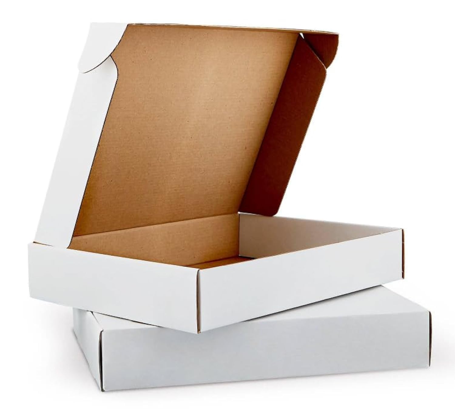 Generic 10 Pcs White Corrugated Cardboard Shipping Boxes (35x26x6cm) Gift Box Packaging