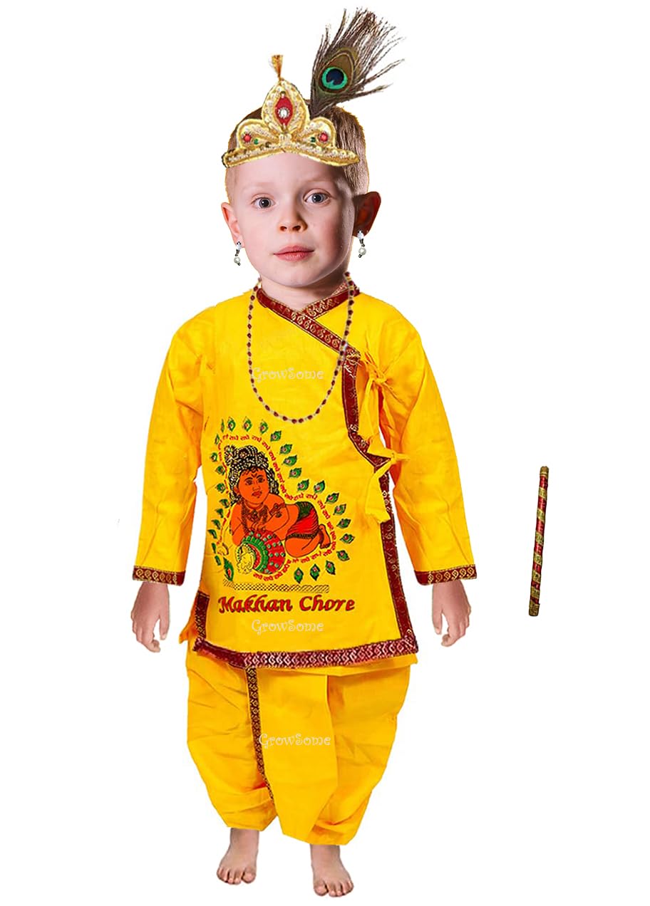 Buy The GrowSome Krishna dress for Kids Krishna Costume for Baby Boy