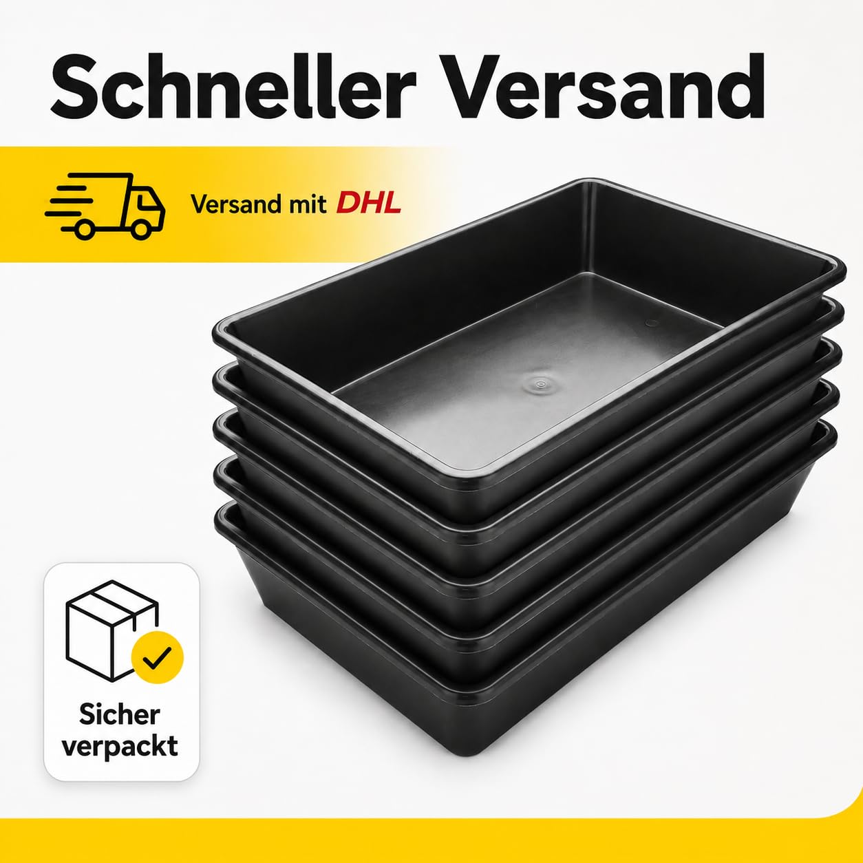 Wanne Oil Drain Pan Universal Collection Tray Bowl Litter 20 L, 60 x 40 x 12 cm (5)