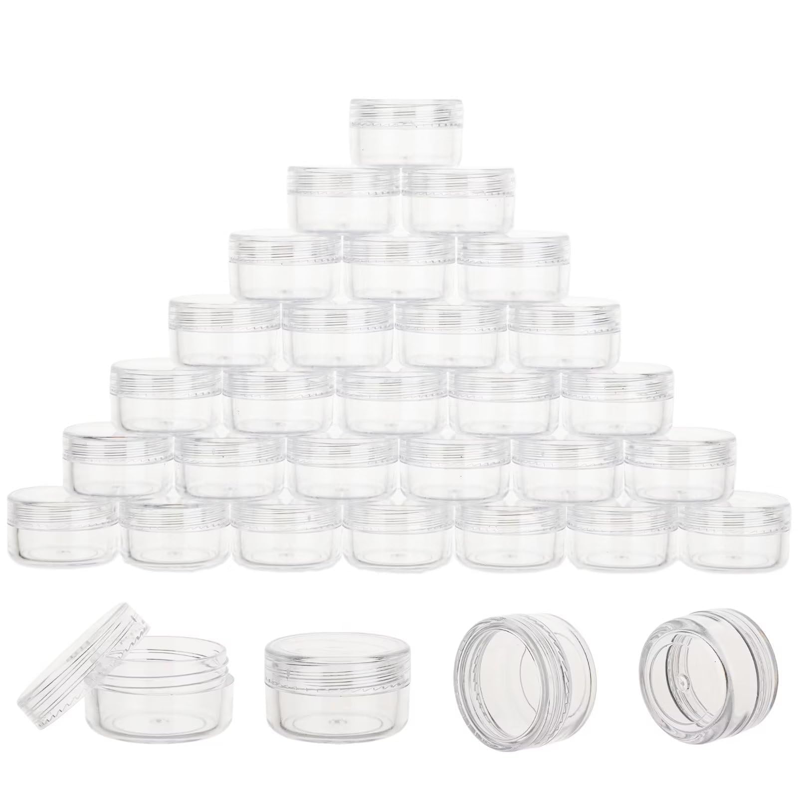 Contenitori Per Campioni ZEJIA Da 3 Grammi Con Coperchi, 200 Pezzi Piccoli Barattoli Per Campioni Contenitori Per Cosmetici Da 3 Ml Per Balsami~p115384282