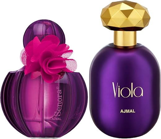 Ajmal Senora EDP Floral Spicy Perfume 75ml for Women and Viola EDP Fruity Floral Perfume 75ml for Women