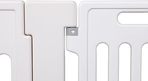 Miniatura 8 de BIRDROCK HOME Corralito para perros con puerta, 16 paneles, 25.6 pulgadas de alto, plástico fuerte, antideslizante, puerta segura para mascotas,