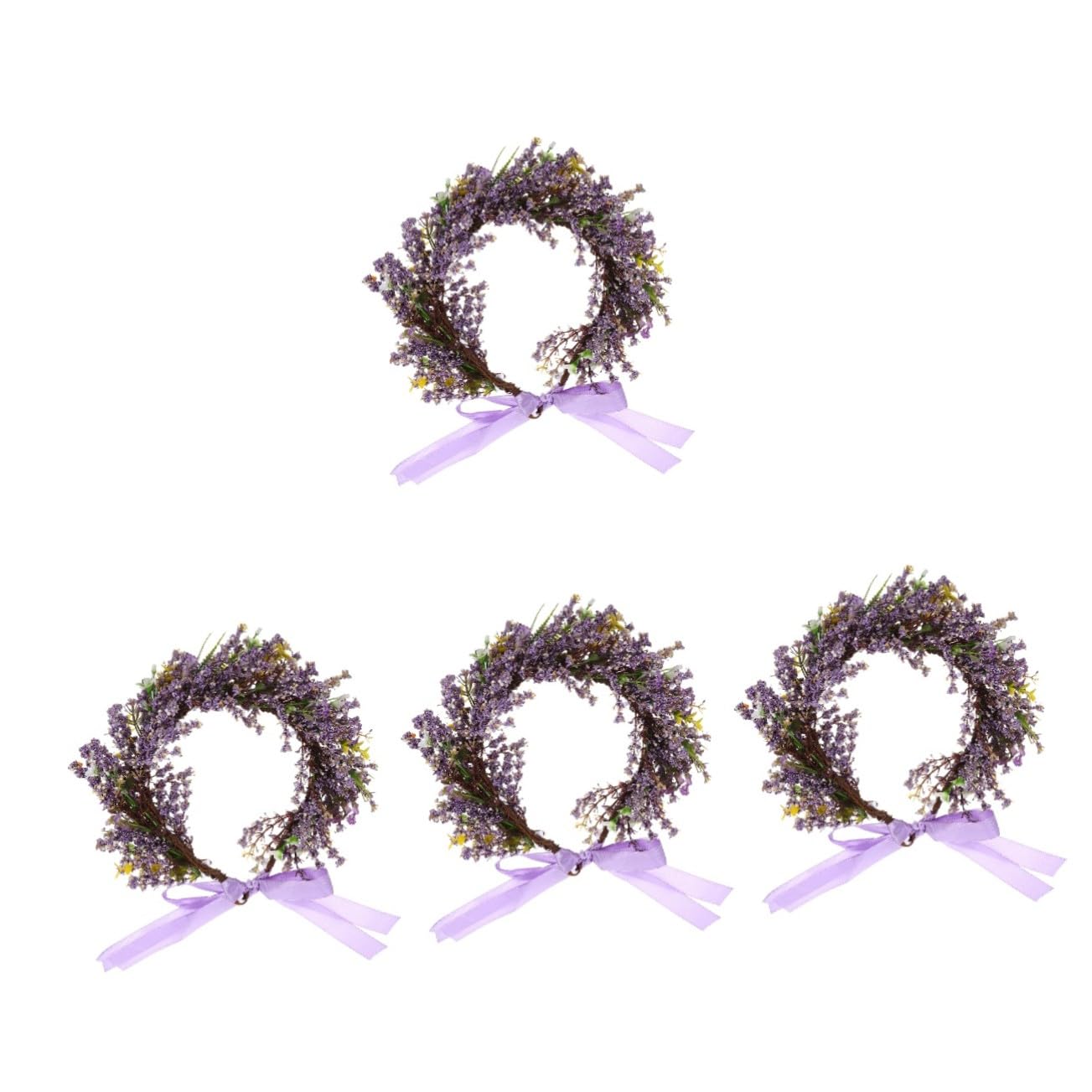 VICASKY 4 Stück Braut Blumenkranz Stirnband Leicht Komfortabel Lebensechte Hochzeitskopfbedeckung Vielseitig für Hochzeit Party Fotoshootings Zarter Haarschmuck für Damen Mädchen