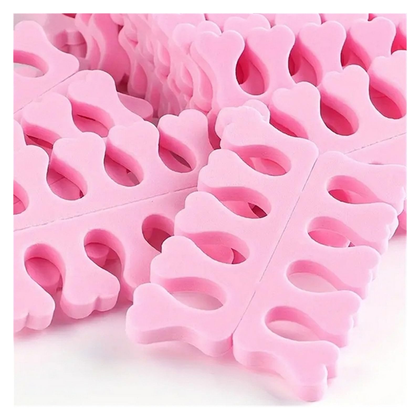 100/200/500 sztuk Beżowa Gąbka Separatory Palców U Stóp Lakier Do Paznokci Manicure Pedicure Narzędzie Do Zdobienia Paznokci Pielęgnacja Stóp(500pcs beige)