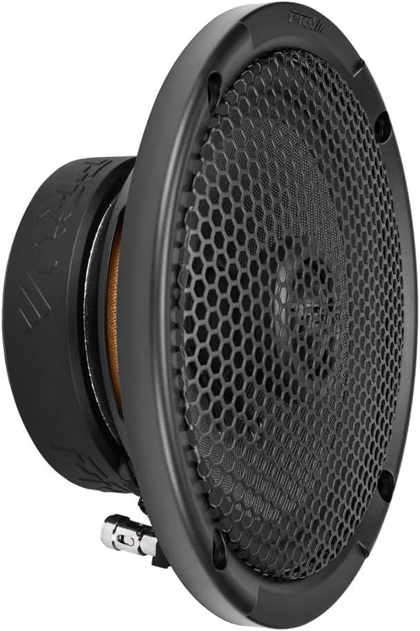 PRV AUDIO 6.5 Inch 2-Way Car Coaxial Speakers 160 Watts per Pair 4 Ohm RS65-CX, Premium Speaker Built-in Neodymium Tweeters with Grill Included - Great for Car Stereo Sound System (Pair)