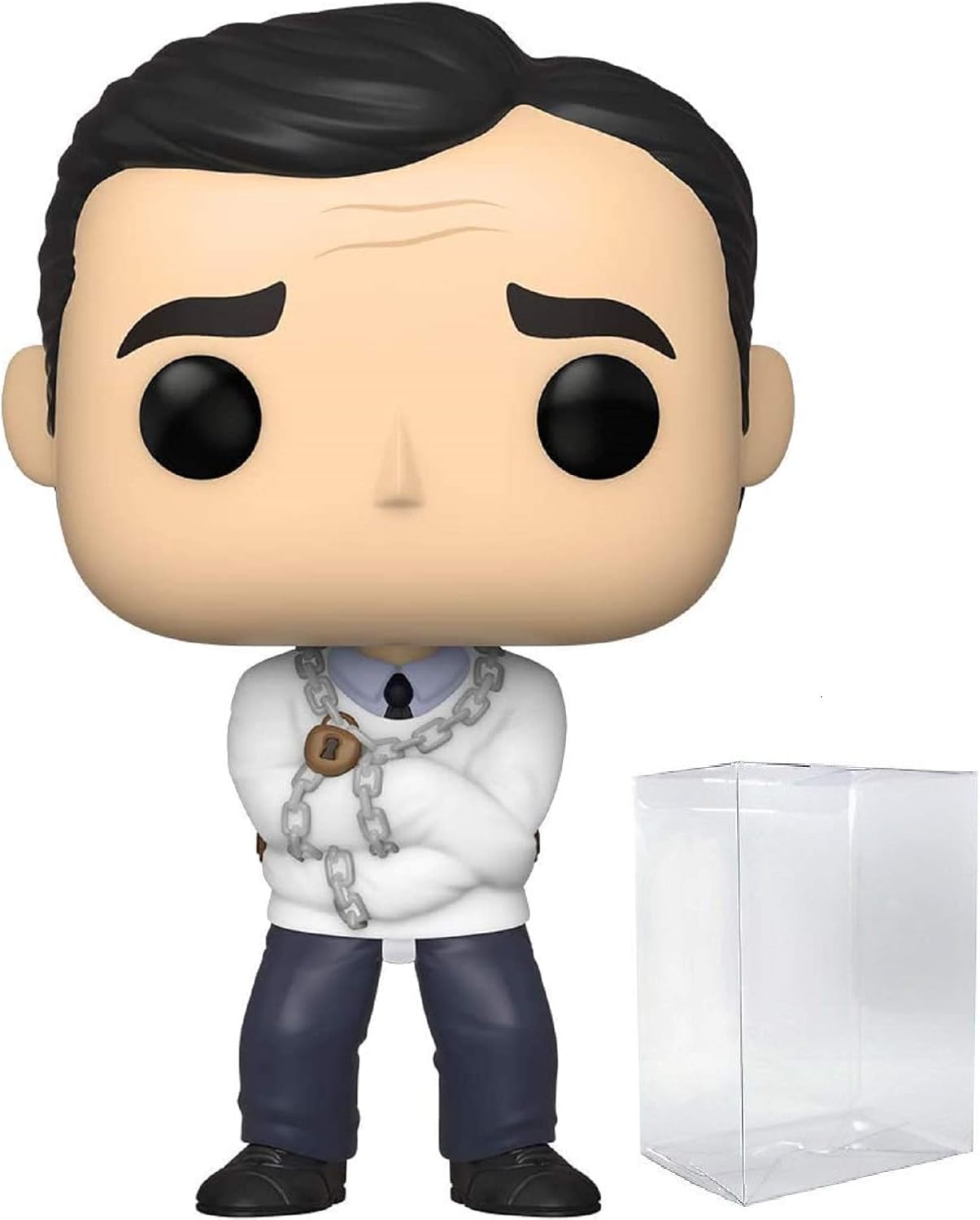 Funko The Office - Straitjacket Michael Scott Pop Vinyl Figure (Bundled with Compatible Protector to Protect Display Box)