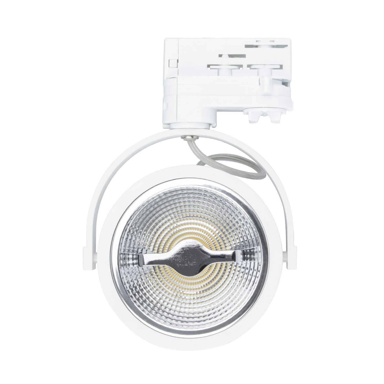 LEDKIA LIGHTING Foco Carril LED Trifásico 15W Regulable CREE AR111 Blanco 4000K Blanco Neutro