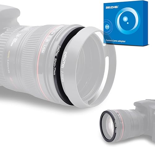 Anillo de filtros de cámara de 3.228 in a 3.031 in, anillos de filtros compatibles con todas las marcas Ø82mm lente a Ø77mm accesorio de cámara.