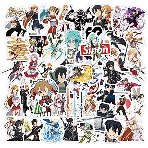 Pegatinas de anime Sword Art Online de Dheckbluesky Cover