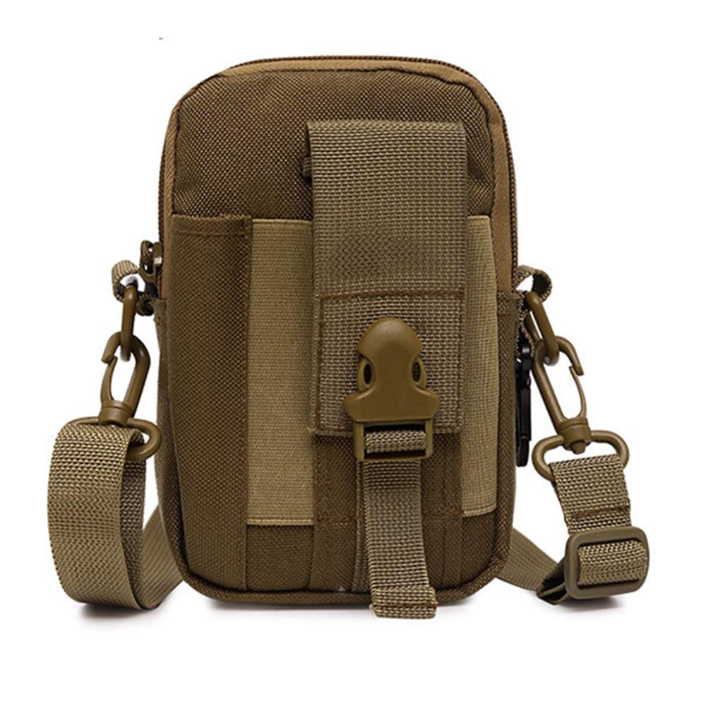 Bolsa de Muslo Mens Impermeable Paquete de la Cintura Bolsa usos múltiples for el Ciclismo al Aire Libre Que va excursión Alpinismo Esquí Trekking para Uso Diario(marrón)