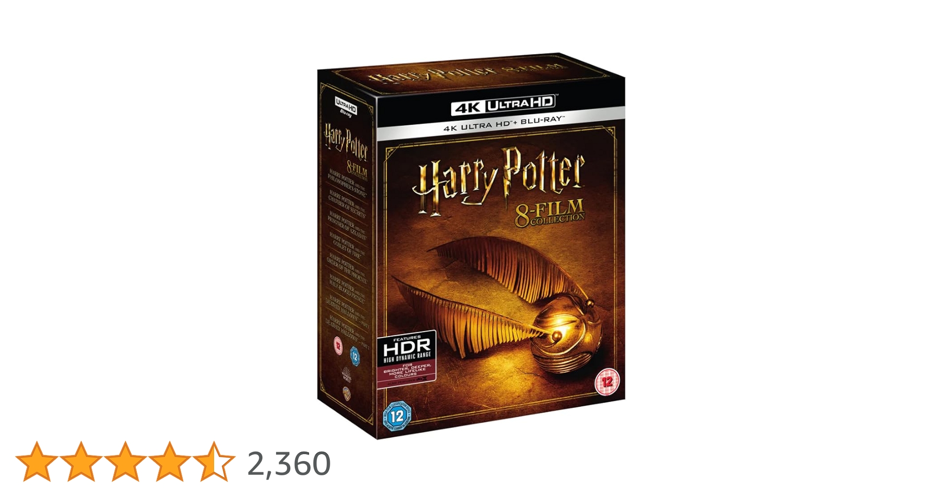 Harry Potter: The Complete 8-film Collection [4K UHD + Blu