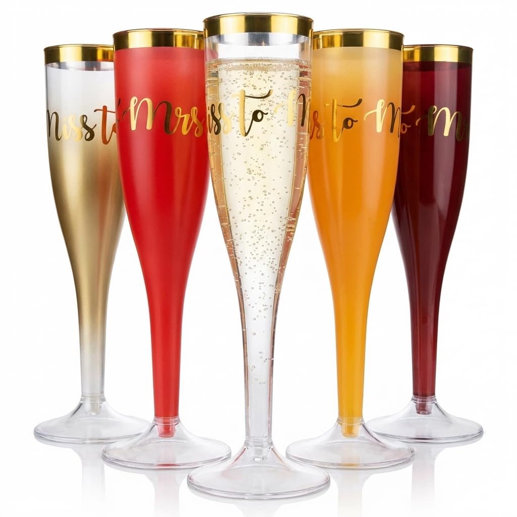 Copas de champán para tostar, 30 unidades, color dorado