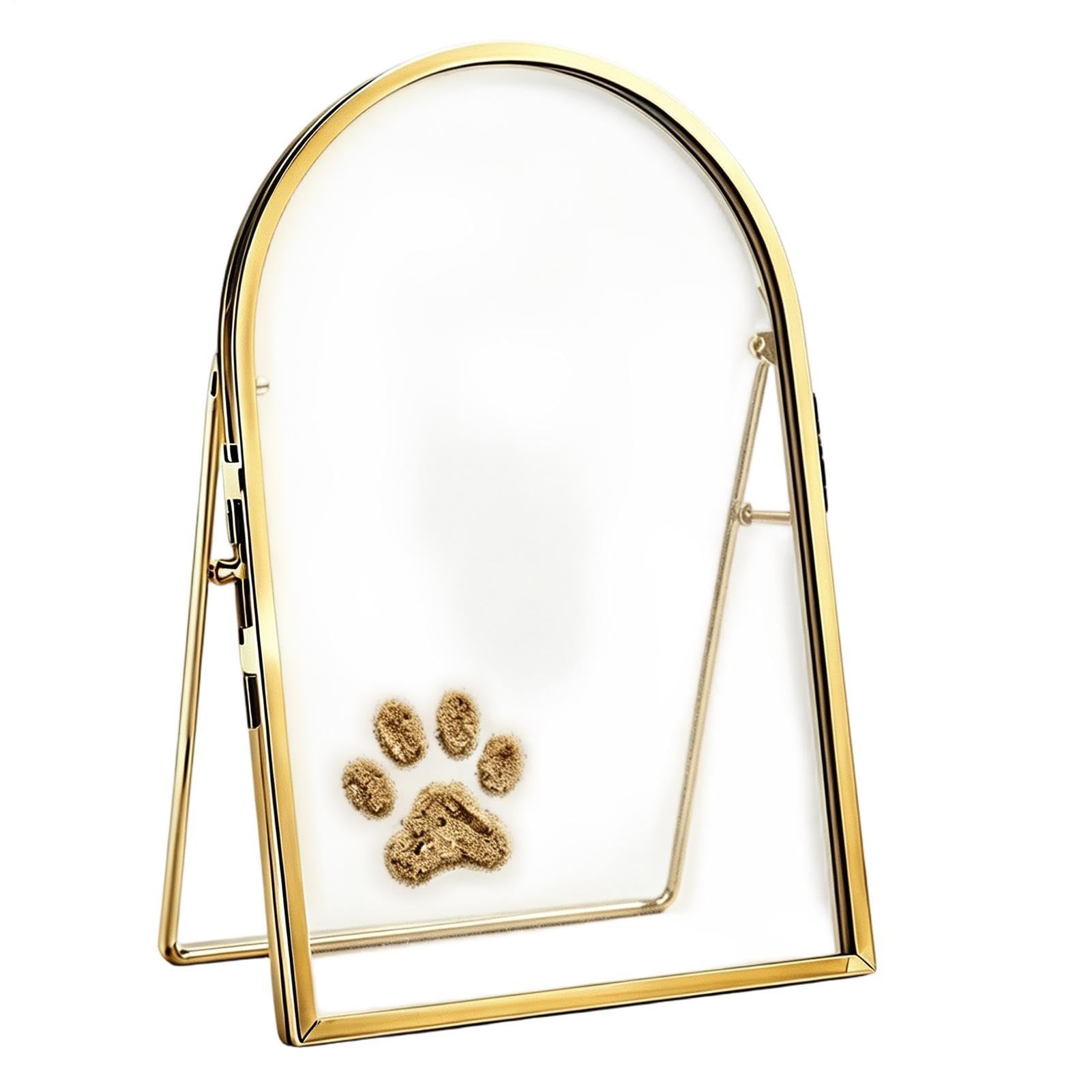 Baby- und -Andenkenrahmen, Sand, Hand- und Fußabdruck-Set, Katzen- und Hundepfotenabdruck-Set, personalisierbar für Duschen
