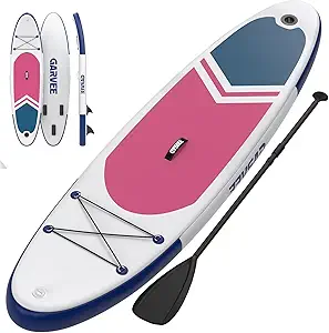 Inflatable Stand Up Paddle Board, 10'6"/11' Paddle Boards with Premium Accessories, Non-Slip EVA Deck, Ultra-Light Carry Bag Pump, SUP for Youth & Adults of All Skill Levels