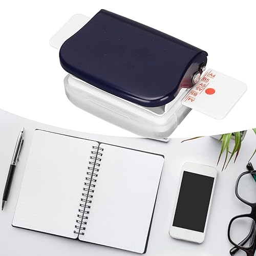 Miniatura 2 de Perforadora de metal de 6 agujeros, perforadora portátil de mano, perforadora de papel diaria para tamaño A4 A5 B5 de papel de seis anillos con