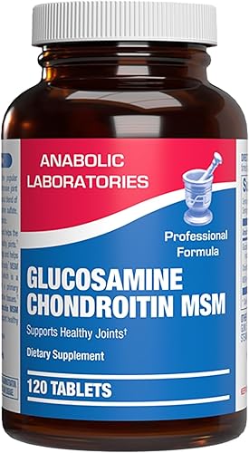 Glucosamina condroitina MSM de alta absorción, fórmula clínica, suplemento de tendón y ligamento articular óseo con condroitina MSM glucosamina, sin