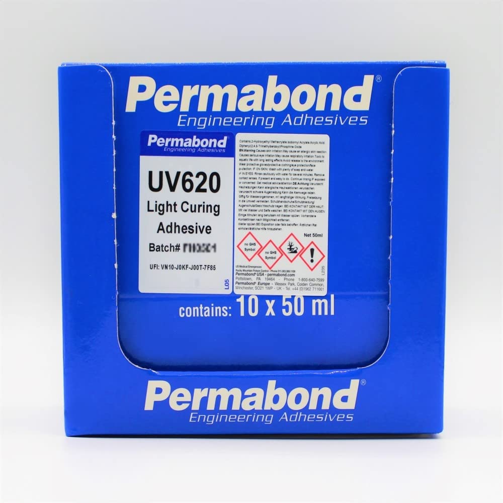 Buy Permabond UV620 (10 x 50ml) Optically Clear Single-Part Fast Curing ...