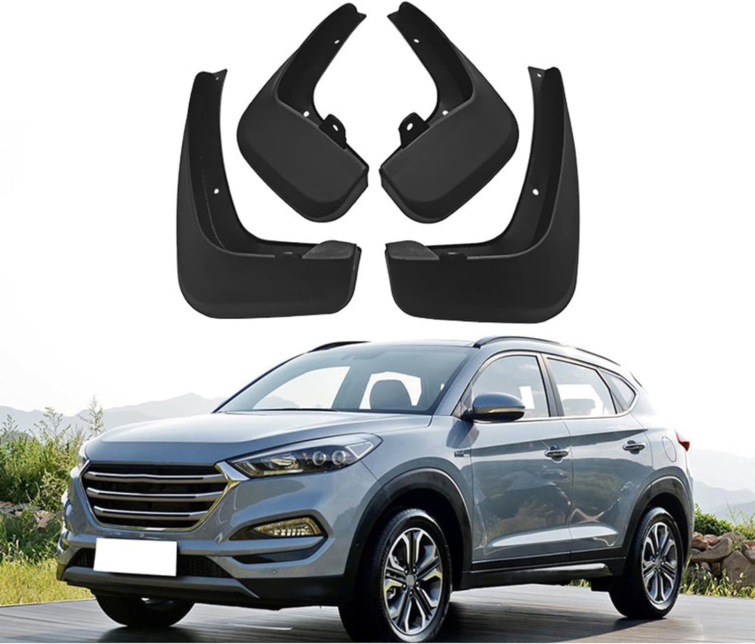 ZanLIn Car mudguard suitable for Hyundai Tucson TL 2010-2019, Mud Flaps Splash Guards Replacement Decorative Mudguard Wheel Baffle Protection