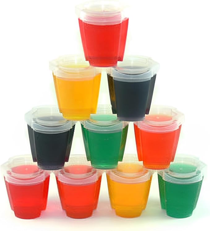 50 EZSqueeze Jello Shot Cups With Lids 2 oz Max Capacity