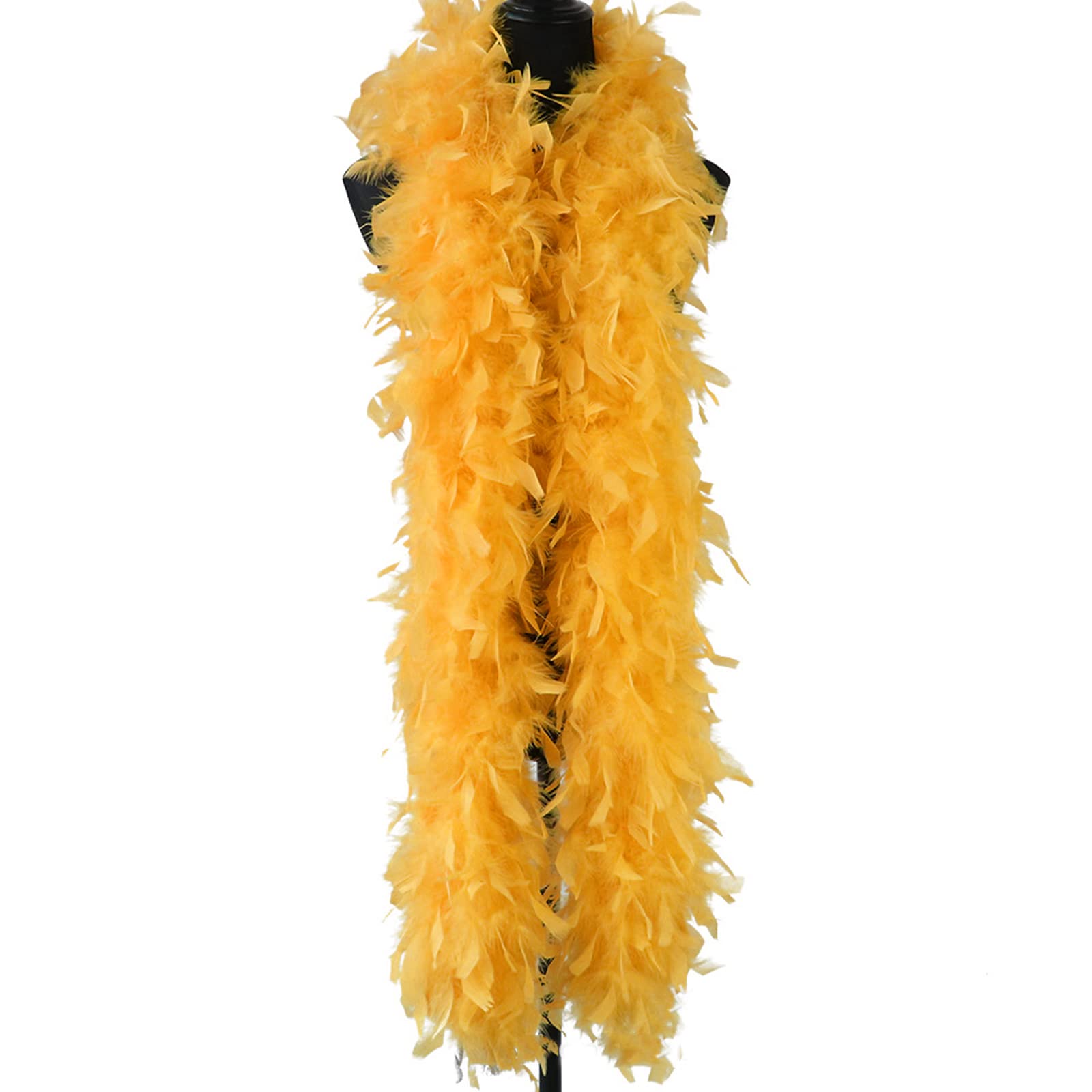 Boa Di Piume 2M Con Occhiali A Cuore - Sciarpa Per Feste, Carnevale, Halloween, Nero O Rosa - Foto 7