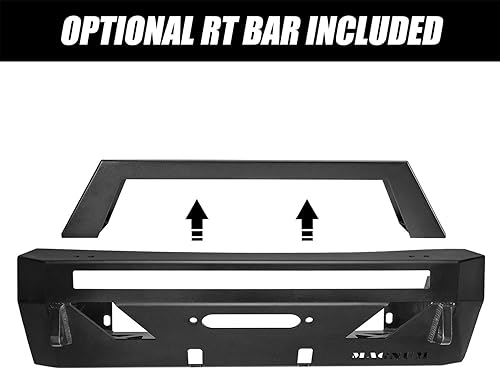Miniatura 3 de Magnum - Cabrestante de parachoques delantero estilo RT, color negro para Toyota 4Runner 2014-2023
