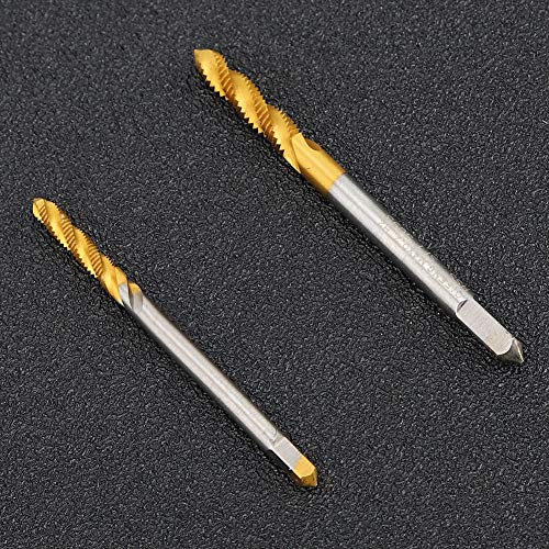 Tap Drill Bit3Sets M3 + M4 High Speed Steel Screw Tap Spiral Tap Spiral Fluted Tap Hand Tool Hardware Accessory