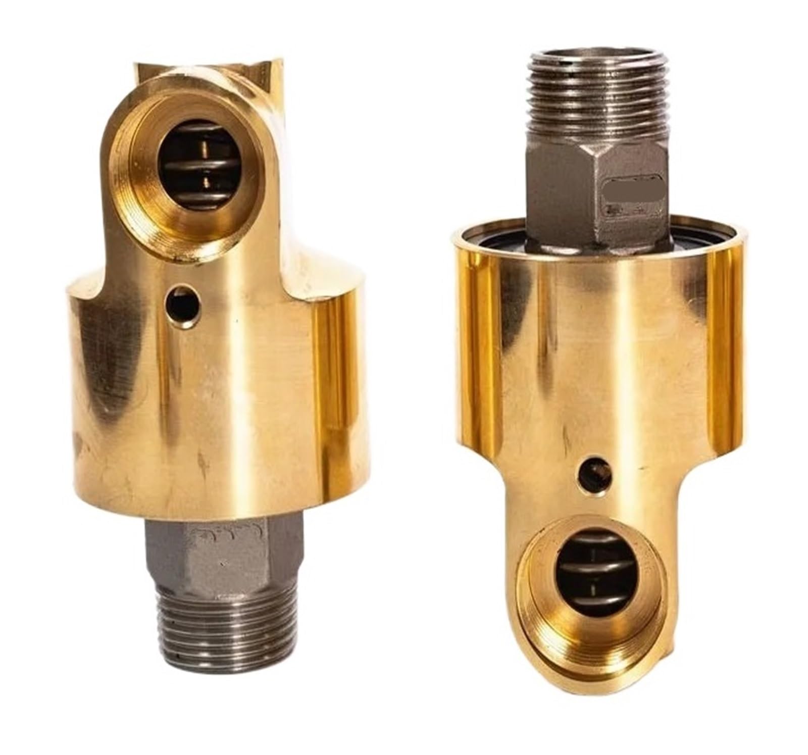 Junta giratoria HD10 DN10 de 3/8 pulgadas, junta giratoria 360, acoplamiento giratorio de agua, aire y aceite, conector universal de pulverización, Unión de rotación de latón(Right Thread)