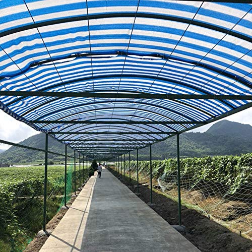 Voile d'ombrage indéformable 3x4 bleu contre le soleil de terrasse