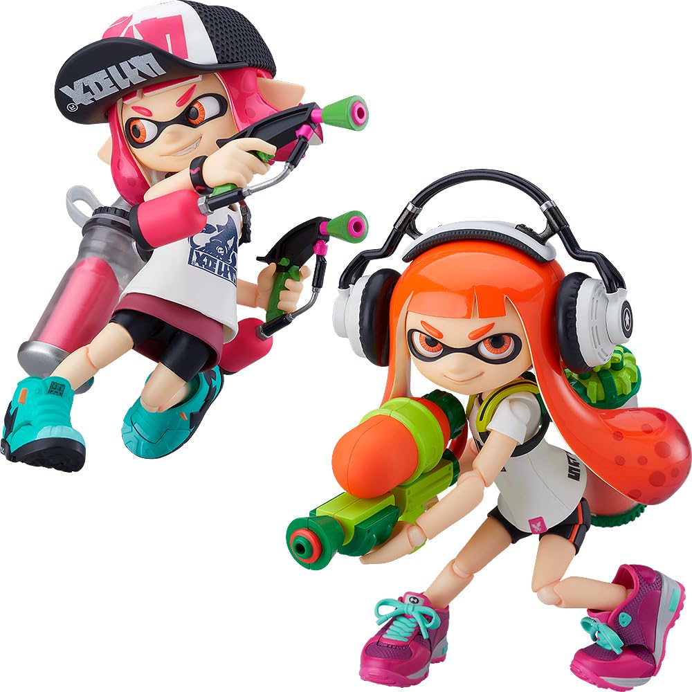 Splatoon: Inkling Girls Figma Deluxe Action Figure Set