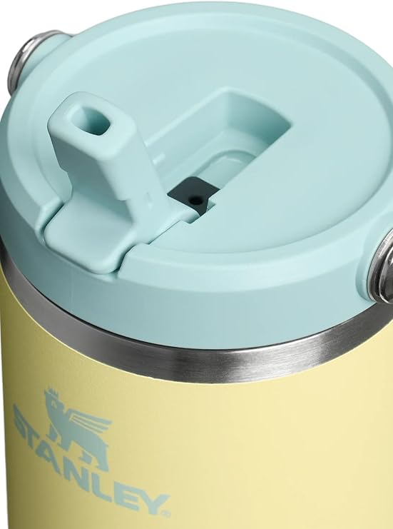 Stanley IceFlow Flip Straw Tumbler Pipetli Termos Bardak, 0.89 Litre, Sarı (Pomelo)