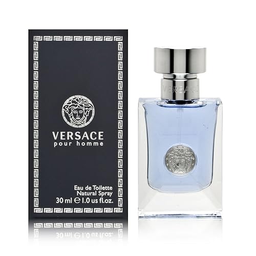 Versace Pour Homme For Men Eau De Toilette en aerosol, 1.0 onzas