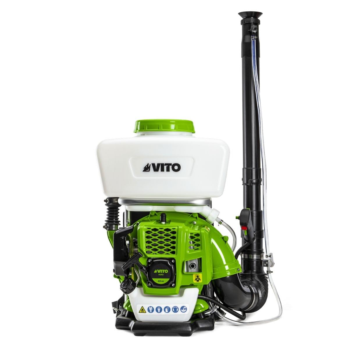 VITO - Pulvérisateur Thermique Atomiseur 2T 43 CV 1.6CV 14L - Pulvérisateur Poudres & Liquides Portée 12m - Entretien & Fertilisation Cultures, Agriculture