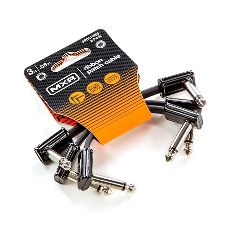 MXR DCPR03 3 Inch Flat Ribbon Patch Cables - 6 Pack